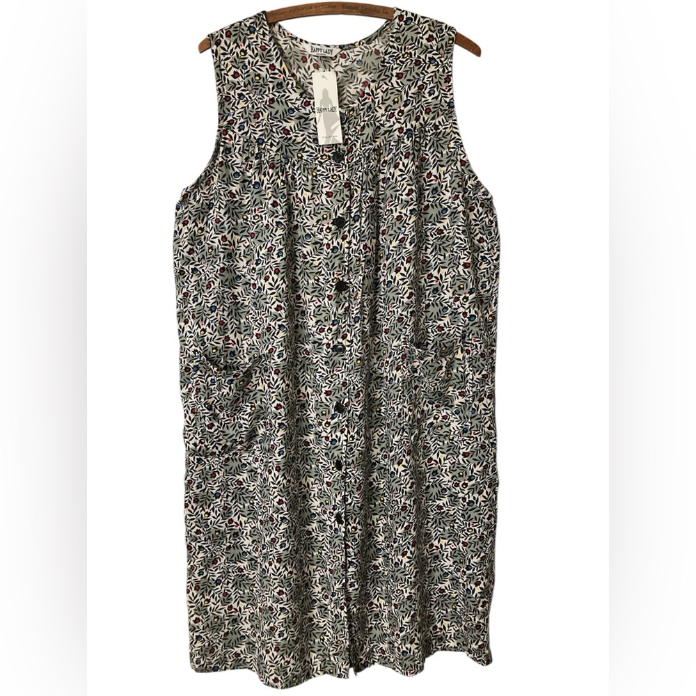 Happy Lady Dress New with Tags Size XXL Floral Lightweight Comfy Flowy Summer